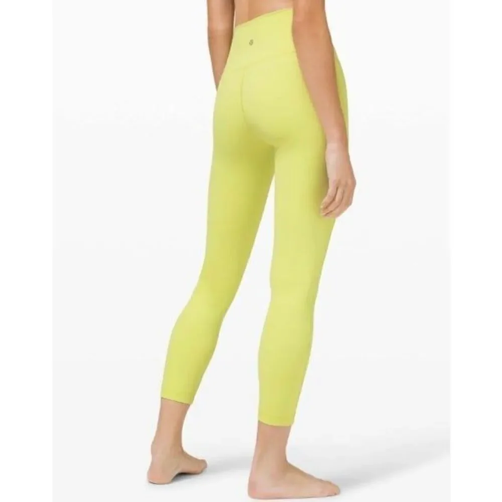 Lululemon Wunder Under High-Rise Tight 28" Full-On Luxtreme in Lemon Vibe Size 6 - Picture 2 of 10